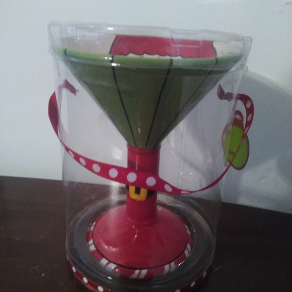 SCM DESIGNS SANTA EARTHENWARE MARTINI STEM GLASS - Picture 4 of 5